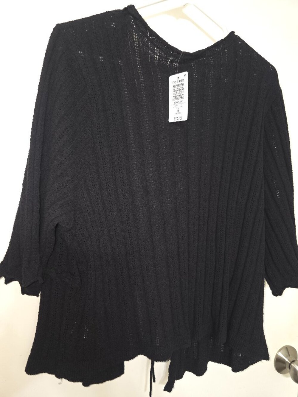Torrid Black Shrug Size 2 / 18-20 NWT